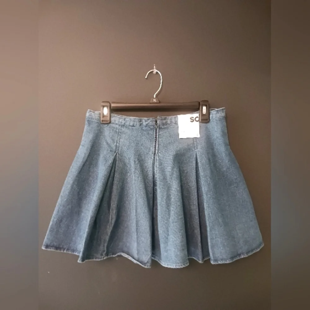 SO NEW WITH TAGS WOMENS BLUE SUMMER MINI SKIRT SIZE 9 - Picture 2 of 4